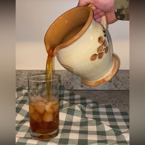 William Sonoma Pitcher Hand Painted in Italy By Ceramiche Arianna